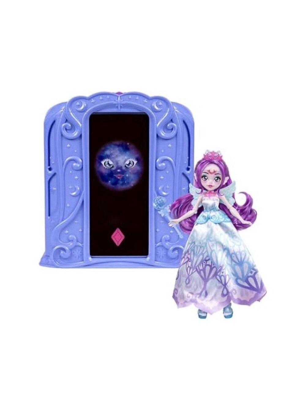 Magic Mixies Pixie Supremes Magic Mirror Luna 10 inch Doll Playset Lights Sounds